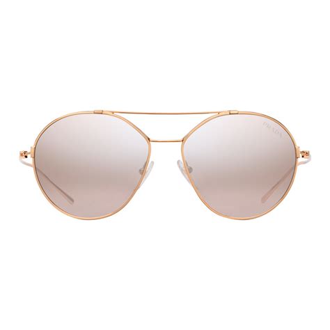 prada glasses rose gold